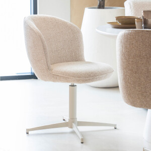 Eleonora Draaibare Eetkamerstoel 'Molly' kleur Beige