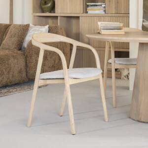 Eleonora Eetkamerstoel 'Rayven' kleur Naturel