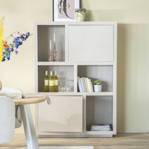 Eleonora Opbergkast 'Helsinki' Eiken, 170 x 120cm, kleur Taupe