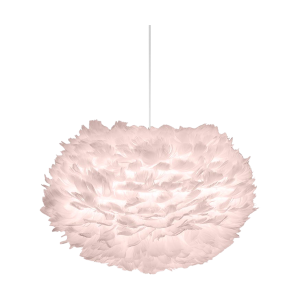 Eos Medium hanglamp light rose - met koordset wit - Ø 45 cm