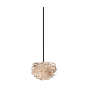 Eos Micro hanglamp light brown - met koordset zwart - Ø 22 cm