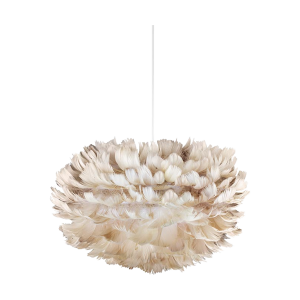 Eos Mini hanglamp light brown - met koordset wit - Ø 35 cm