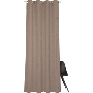 Esprit Gordijn Harp HxB: 250x140, ondoorzichtig, met leren label(BxH) 140 x 250 cm (1 stuk)