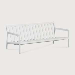 Ethnicraft 2-zits Tuinbank 'Jack' Aluminium, kleur Wit