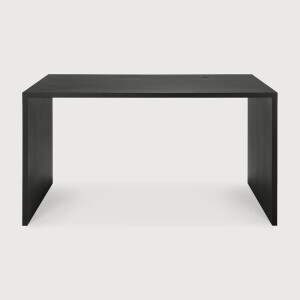 Ethnicraft Bureau 'U' Gevernist Eikenhout, 140 x 70cm, kleur Zwart