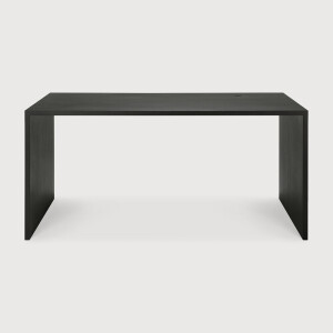 Ethnicraft Bureau 'U' Gevernist Eikenhout, 160 x 80cm, kleur Zwart