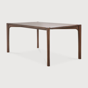 Ethnicraft Eettafel 'PI' Gevernist Teakhout, 200 x 95cm, kleur Bruin