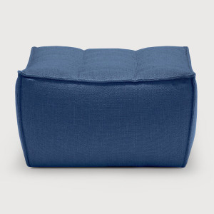 Ethnicraft Hocker 'N701' 70 x 70cm, kleur Blauw