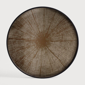 Ethnicraft Rond Dienblad 'Slice' 61cm, kleur Brons