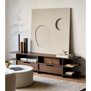 Ethnicraft TV-meubel 'Kabuki' Gevernist Teakhout, 200cm