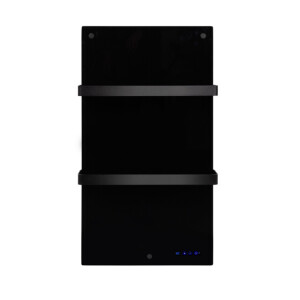 Eurom Sani 400 Comfort Infraroodpaneel badkamer 83.5x48.1cm Wifi 400watt Glas Zwart 350135