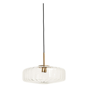 Light & Living Hanglamp 'Pleat' Glas, 30cm, kleur Transparant