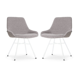 Set van 2 eetkamerstoelen Noa-Isa bouclé | Nolon