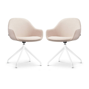 Set van 2 eetkamerstoelen Nola-Mae draaibaar | Nolon