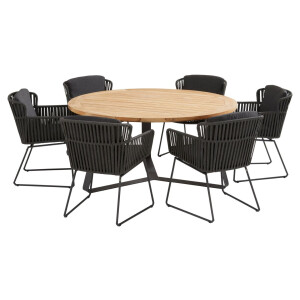 Taste by 4 Seasons Tuinset Vitali Basso Ø160 cm Antraciet