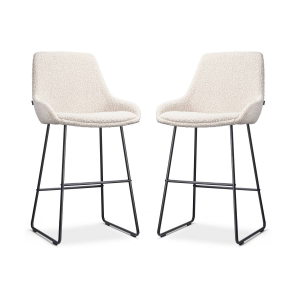 Set van 2 barstoelen Nino-Isa bouclé | Nolon