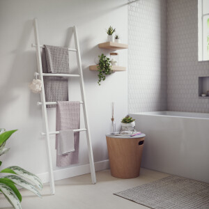 Umbra Wandrek 'Leana' Ladder, kleur Wit