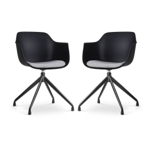 Set van 2 eetkamerstoelen Nola-Liz draaibaar | Nolon