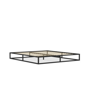 BRUNO Metalen Bed 180x200cm zwart incl. lattenbodem