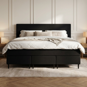 Familiebed Comfort - Zwart - Dekbed-Discounter.nl
