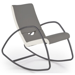 Fauteuil Balance in grijs met wit