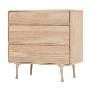 Fawn drawer houten ladekast whitewash - 90 x 90 cm