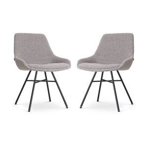 Set van 2 eetkamerstoelen Noa-Isa bouclé | Nolon