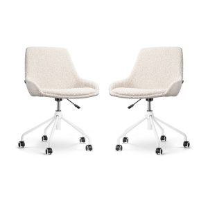 Set van 2 bureaustoelen Nout-Isa bouclé | Nolon