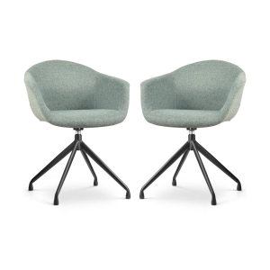 Set van 2 eetkamerstoelen Nola-Otis draaibaar | Nolon