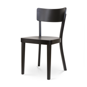 Fergus houten eetkamerstoel zwart gebeitst