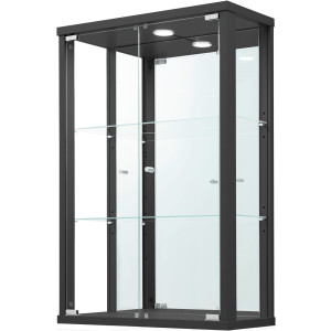 fif möbel Vitrinekast OPTIMA Hangvitrine/glasvitrine 2x glazen deur, perfect voor verzamelaars, verzamelvitrine