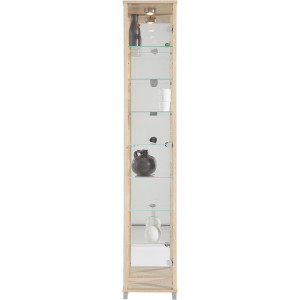 fif möbel Vitrinekast OPTIMA Staande vitrine/Glasvitrine 1x Glazen deur, perfect voor verzamelaars, verzamelvitrine