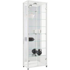 fif möbel Vitrinekast OPTIMA Staande vitrine/glasvitrine met 2 glazen deuren, perfect voor verzamelaars, verzamelvitrine