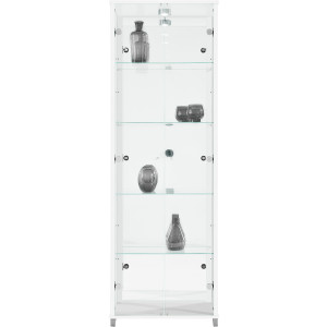 fif möbel Vitrinekast OPTIMA Standvitrine, vitrinekast, glazen vitrine, verzamelvitrine, LED