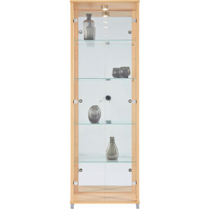 fif möbel Vitrinekast OPTIMA Staande vitrine/glasvitrine met 2 glazen deuren, perfect voor verzamelaars, verzamelvitrine