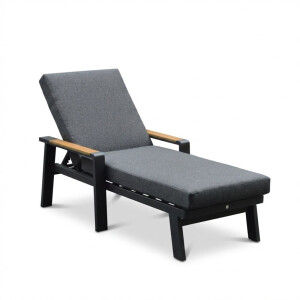 Lola ligbed | aluminium + polywood | antraciet | 199cm