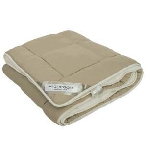 Dekbed McGregor Lazy Double Face Taupe Off White - 200x200 cm (Tweepersoons) - McGregor - 300 gram - Dekbed-Discounter.nl