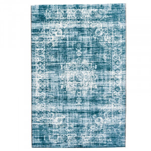 Vloerkleed Vintage Blauw - Lifa Living - 160x230 cm - Rechthoek Laagpolig - Dekbed-Discounter.nl