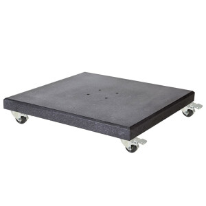 Modena parasolvoet 120kg met zwenkwielen | graniet | antraciet