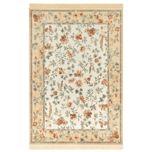 Vloerkleed Oriental Flowers - Geel/Creme maat: 230x160cm - materiaal: Polypropyleen - Dekbed-Discounter.nl