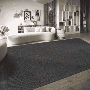 Wollen Vloerkleed Francois - Antraciet maat: 170x120cm - materiaal: Wol - Dekbed-Discounter.nl