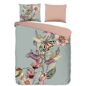 Dekbedovertrek Lyave - Lits-Jumeaux (240x220 cm) - Meerkleurig Katoen - Dessin: Bloemen, Natuur - Good Morning - Dekbed-Discounter.nl