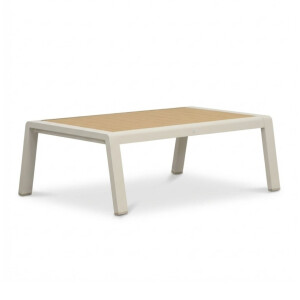 Manhattan loungetafel | aluminium + polywood | beige | 113x62cm
