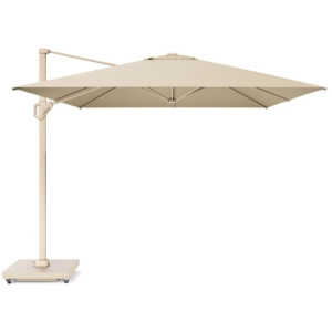 Challenger T¹ zweefparasol - premium doek | 400x300cm | Champagne/Sandstone