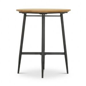 Valencia dining bartafel 4 personen | teakhout + aluminium | antraciet | 90cm rond
