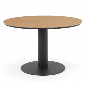 Panama dining tuintafel 4 personen | polywood + aluminium | Natural Wood/antraciet | 120cm rond