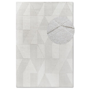 Wollen Vloerkleed Ursule - Crème maat: 250x80cm - materiaal: Wol - Dekbed-Discounter.nl