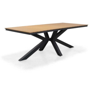 Durban dining tuintafel 6 personen | polywood + aluminium | Natural Wood | 218cm