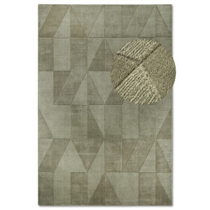 Wollen Vloerkleed Ursule - Groen maat: 280x190cm - materiaal: Wol - Dekbed-Discounter.nl
