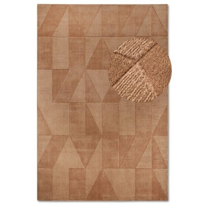 Wollen Vloerkleed Ursule - Koper maat: 170x120cm - materiaal: Wol - Dekbed-Discounter.nl